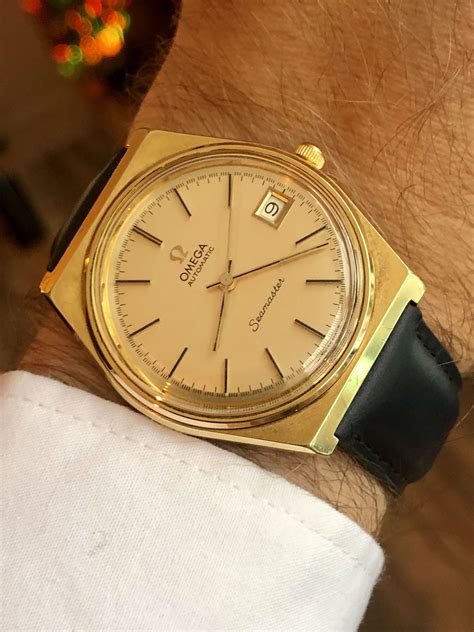 omega gold watches for men|men's automatic wrist watches gold.